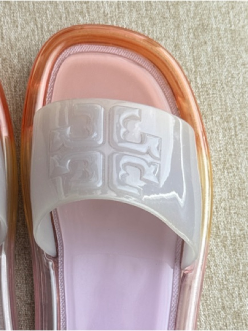 Tory Burch Bubble Jelly Slide Sandals in Spring Lavender/Multi Colorway - Picture 2 of 4